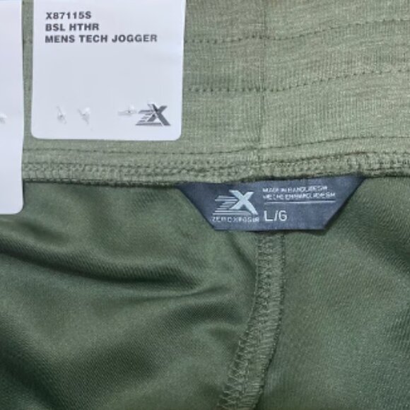 ZeroXposur Men’s Light Weight Jogger Style Tech Pants GREEN Size L - Picture 6 of 6